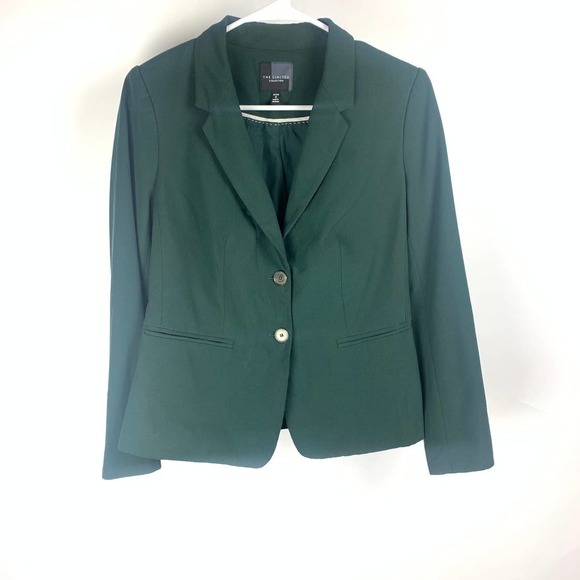 The Limited Jackets & Blazers - The Limited Dark Green Blazer 6 Petite